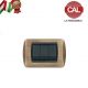 PLACCA 3P OTTONE BRONZO COMPATIBILE LIVING INTERNATIONAL 642