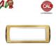 PLACCA 7P OTTONE LUCIDO+SATINATO serie LIVING LIGHT 645/7B