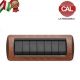 PLACCA 7P LEGNO NOCE COMPATIBILE LIVING INTERNATIONAL 650/7