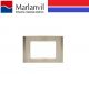 PLACCA MARLANVIL DOMUS 3 POSTI COLORE ACCIAIO SATINATO 7753.G.AS