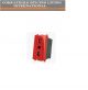 PRESA BIPASSO ROSSO COMPATIBILE BTICINO LIVING INTERNATIONAL