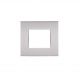 art PLACCA 2P GRIGIO CHIARO PVC COMPATIBILE LIVING BTICINO