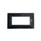 PLACCA 4 POSTI COMPATIBILE BTICINO MATIX NERO TABACCO