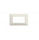 PLACCA 4 POSTI COMPATIBILE BTICINO MATIX BIANCO AM4804
