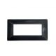 PLACCA 6 POSTI COMPATIBILE BTICINO MATIX NERO TABACCO