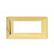 PLACCA 6 POSTI COMPATIBILE BTICINO MATIX ORO LUCIDO.