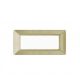 PLACCA 6 POSTI COMPATIBILE BTICINO MATIX ORO SATINATO AM4804