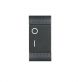 INTERRUTTORE BIPOLARE BTICINO LIVING INTERNATIONAL COMPATIBILE L4002N NERO.
