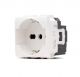 PRESA SCHUKO BTICINO LIVING LIGHT COMPATIBILE N4140/16 BIANCO