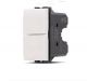 DOPPIO PULSANTE BTICINO LIVING LIGHT COMPATIBILE N4036 BIANCO