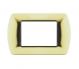 art PLACCA 3P ORO METALLO COMPATIBILE LIVING BTICINO