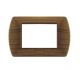 art PLACCA 3P CILIEGIO METALLO COMPATIBILE LIVING BTICINO