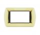 art PLACCA 4P ORO METALLO COMPATIBILE LIVING BTICINO