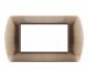 art PLACCA 4P RAME METALLO COMPATIBILE LIVING BTICINO