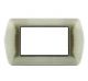 PLACCA 4 POSTI METALLO COMPATIBILE BTICINO LIVING BRONZO