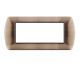 art PLACCA 7P RAME METALLO COMPATIBILE LIVING BTICINO