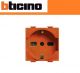PRESA SCHUKO BIPASSO 10/16A BTICINO MATIX A5440/16A ARANCIONE