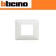 PLACCA 2 POSTI BTICINO MATIX COLORE BIANCO AM4802BBN