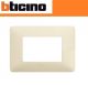 PLACCA 3 POSTI BTICINO MATIX COLORE AVORIO AM4803BAV