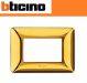 PLACCA 3 POSTI BTICINO MATIX ORO LUCIDO AM4803GOR