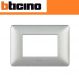 PLACCA 3 POSTI BTICINO MATIX COLORE BIANCO CALCE AM4803TBC