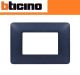PLACCA 3 POSTI BTICINO MATIX COLORE BLU STELLATO AM4803TBM