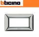 PLACCA 4 POSTI BTICINO MATIX CROMO LUCIDO AM4804GCR