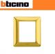 PLACCA 3+3 POSTI BTICINO MATIX COLORE ORO SATINATO AM4826GOS