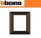 PLACCA 3+3 POSTI BTICINO MATIX COLORE MARRONE CAFFE AM4826TGG
