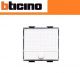 PULSANTE CON TARGA PORTANOME BTICINO MATIX AM5008 BIANCO