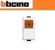 PULSANTE + PORTALAMPADA DIFFUSORE ARANCIONE BTICINO MATIX AM5057A