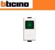 PULSANTE + PORTALAMPADA DIFFUSORE VERDE BTICINO MATIX AM5057V