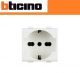 PRESA SCHUKO BIVALENTE 10/16A BTICINO MATIX AM5440/16 BIANCO