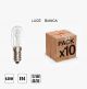 10 PEZZI LAMPADINA LED E14 14V  LUCE BIANCA AC/DC LUMINARIE LAMPADA BIANCO