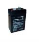 BATTERIA  6V 4,0AH RICARICABILE PER LAMPADE E SIRENE UNIVERSALE