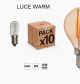 10 PEZZI LAMPADINA LED E14 14V  LUCE CALDA AC/DC LUMINARIE LAMPADA 2700K