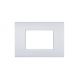 PLACCA 3P BIANCO METALLO COMPATIBILE AIR BTICINO