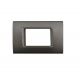 PLACCA 3P ANTRACITE METALLO COMPATIBILE AIR BTICINO