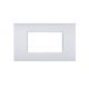 PLACCA 4P BIANCO METALLO COMPATIBILE AIR BTICINO