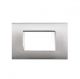 PLACCA 4P SILVER  METALLO COMPATIBILE AIR BTICINO