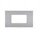 PLACCA 4P GRIGIO CHIARO METALLO COMPATIBILE AIR BTICINO