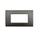 PLACCA 4P ANTRACITE METALLO COMPATIBILE AIR BTICINO