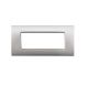 PLACCA 7P SILVER METALLO COMPATIBILE AIR BTICINO Vip