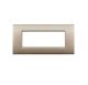 PLACCA 7P CHAMPAGNE METALLO COMPATIBILE AIR BTICINO Vip