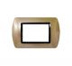 PLACCA 3P CHAMPAGNE COMPATIBILE BTICINO LIVING LIGHT