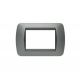 PLACCA 3P SILVER COMP.BTICINO LIVING INTERNATIONAL/LIGHT CX3-12