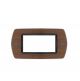 PLACCA 4P NOCE COMP.BTICINO LIVING INTERNATIONAL/LIGHT CX4-07