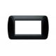 PLACCA 4P NERO COMP.BTICINO LIVING INTERNATIONAL/LIGHT CX4-08