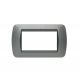 PLACCA 4P SILVER COMP.BTICINO LIVING INTERNATIONAL/LIGHT CX4-12