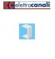 GIUNTO COPERCHIO LINEARE 22X10mm PER CANALINA ELETTROCANALI BIANCO.